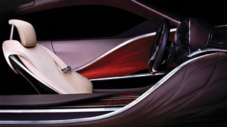 This is the Lexus Detroit Auto Show concept from the inside